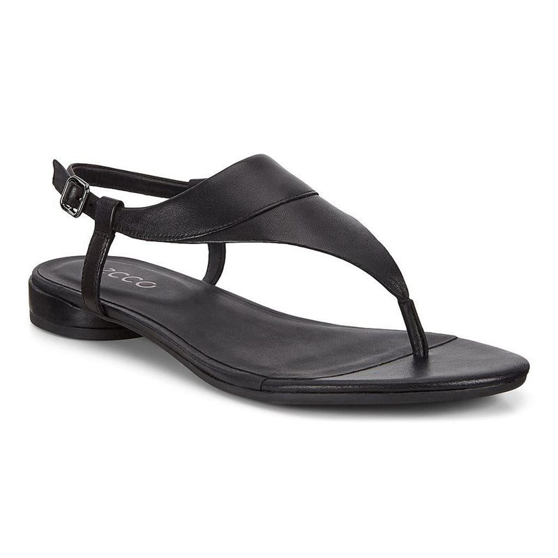 Sandalias Ecco W Flat Ii Para Mujer,Negras,586374-JLS